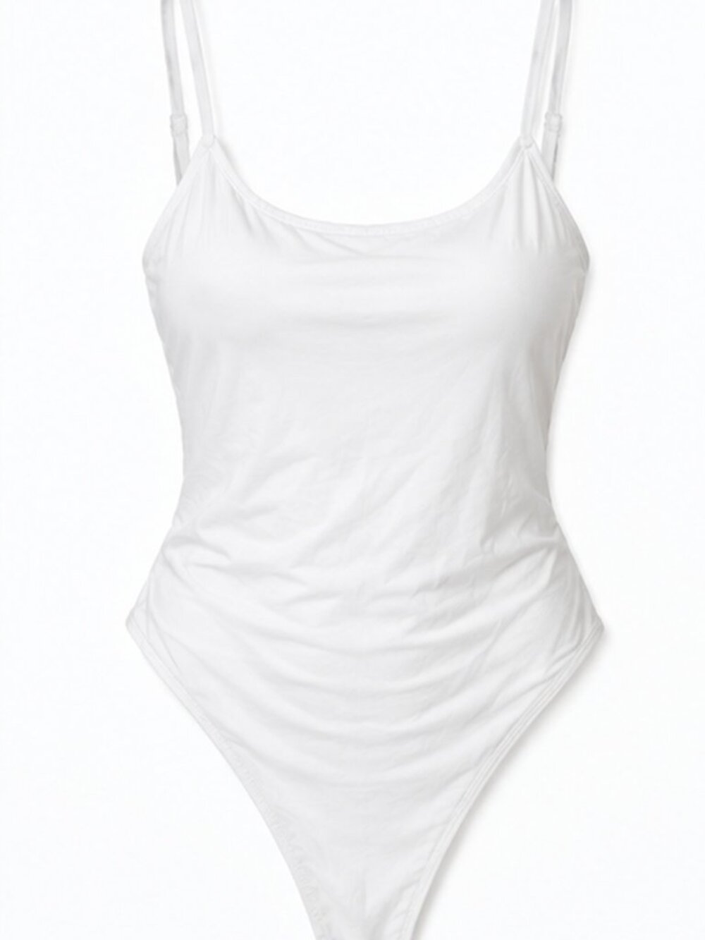 Women's White OGO Scoop Neck Bodysuit – Size Medium